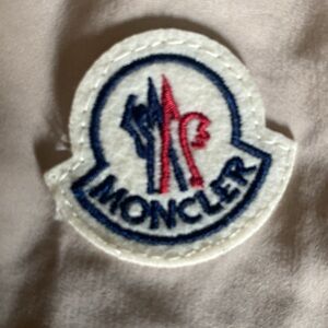 Moncler Tan lightweight windbreaker short style jacket size 3 Large VINTAGE